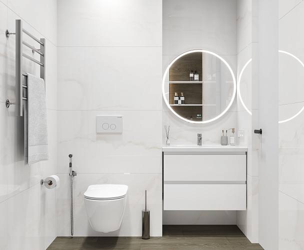 Onyx Imperator White Керамогранит белый 60х60 Полированный