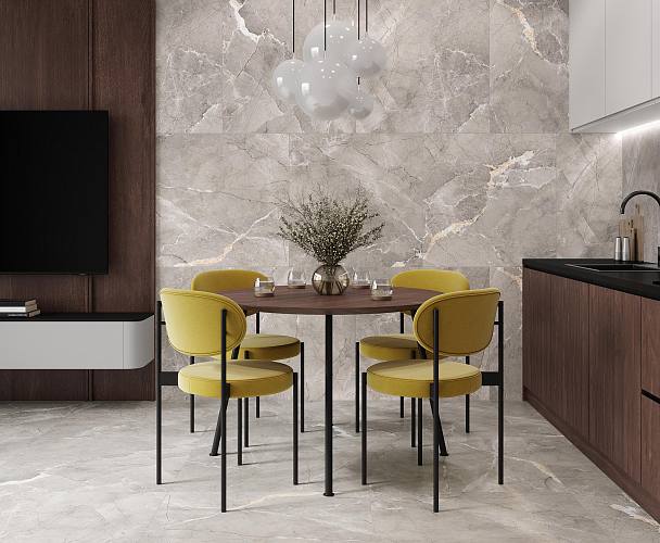 Carnico Grey Керамогранит серый 80x80 Лаппатированный