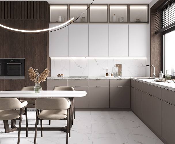 Mars Grey Керамогранит белый 60x60 Матовый Карвинг