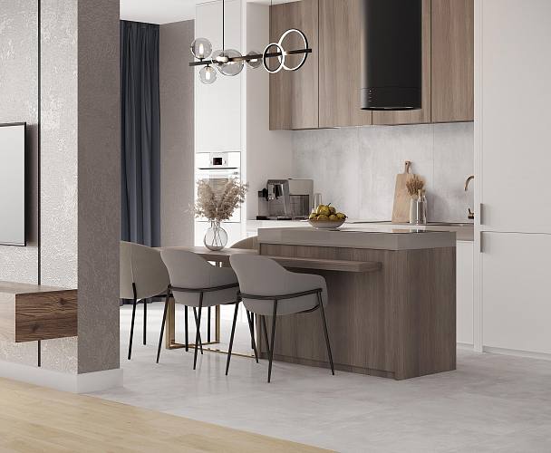 Lugano Bianco Керамогранит 80х80 Лаппатированный