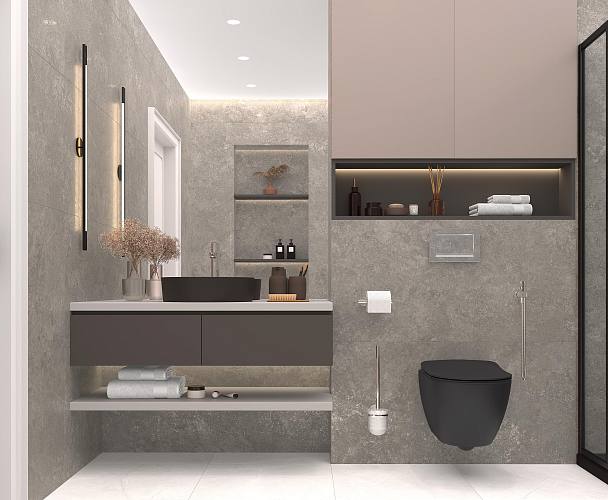 Capri Gris Керамогранит серый 60х60 Сатинированный Карвинг