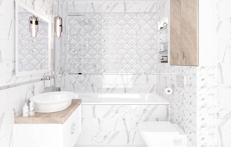 Viva Плитка настенная белый 60152 20х60