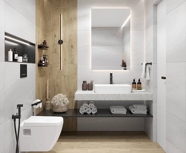 Urban Dazzle Bianco Керамогранит белый 60x120 лаппатированный