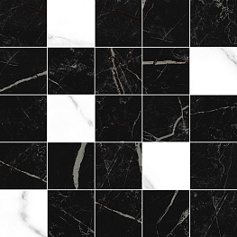 Total Декор мозаичный чёрный MM34108 25х25