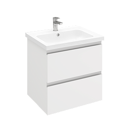 Тумба подвесная ELECTRA 70 под умыв-к Creavit Ideal 70, белый глянец, LE-WCAB-70-101