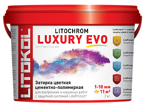 LITOCHROM LUXURY EVO LLE.110  Стальной серый 2kg ведро